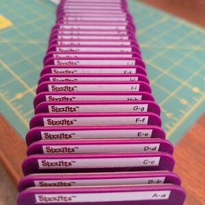 Sizzix Alphabet Die Set - Purple